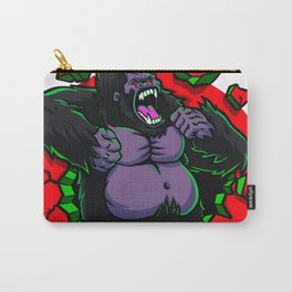 Angry gorilla breaking the wall Carry-All Pouch
