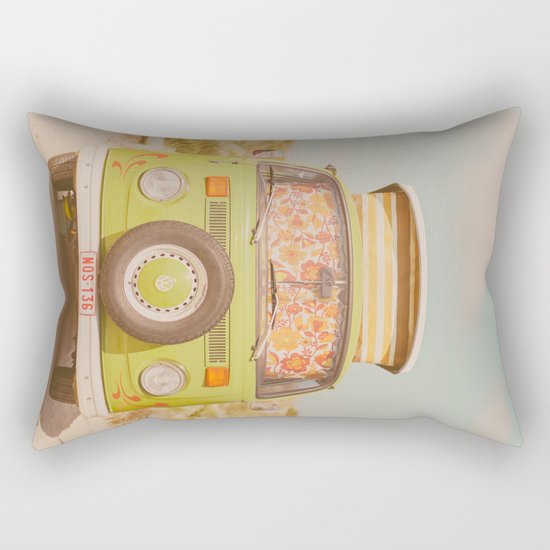 let's ride through europe Rectangular Pillow