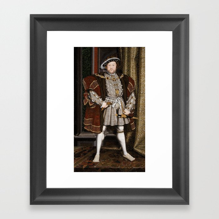 Portrait of Henry VIII Framed Art Print