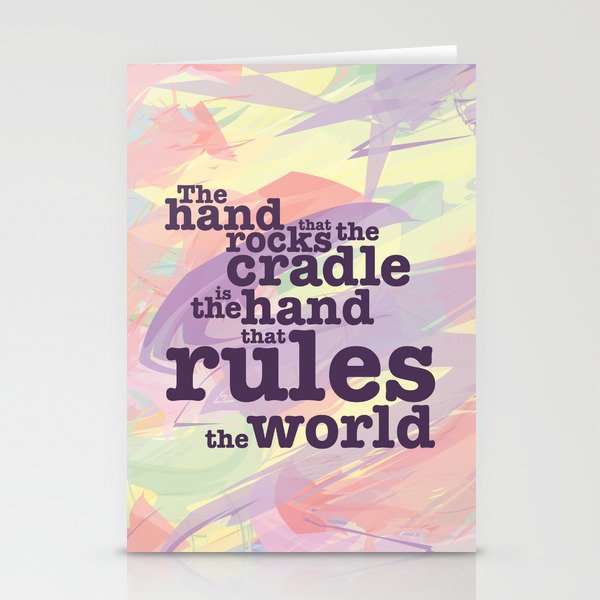 The Hand that Rocks the Cradle... Stationery Cards
