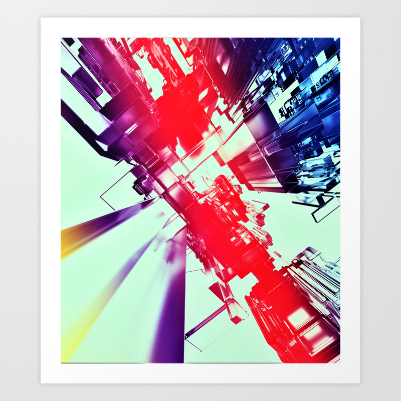 Abstract Cities Skyline City Art Print By
