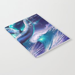 Galaxy Dolphin Dolphins In Space Jumping Notebook