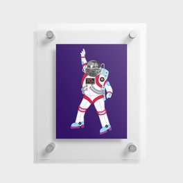 Disco Ball Astronaut Floating Acrylic Print