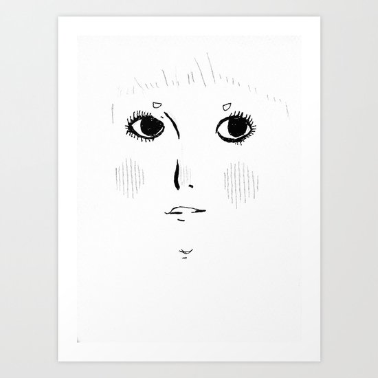 Funny Face Art Print