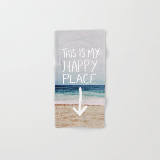My Happy Place (Beach) Hand & Bath Towel