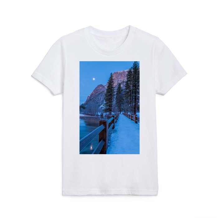 Winter Moon Kids T Shirt