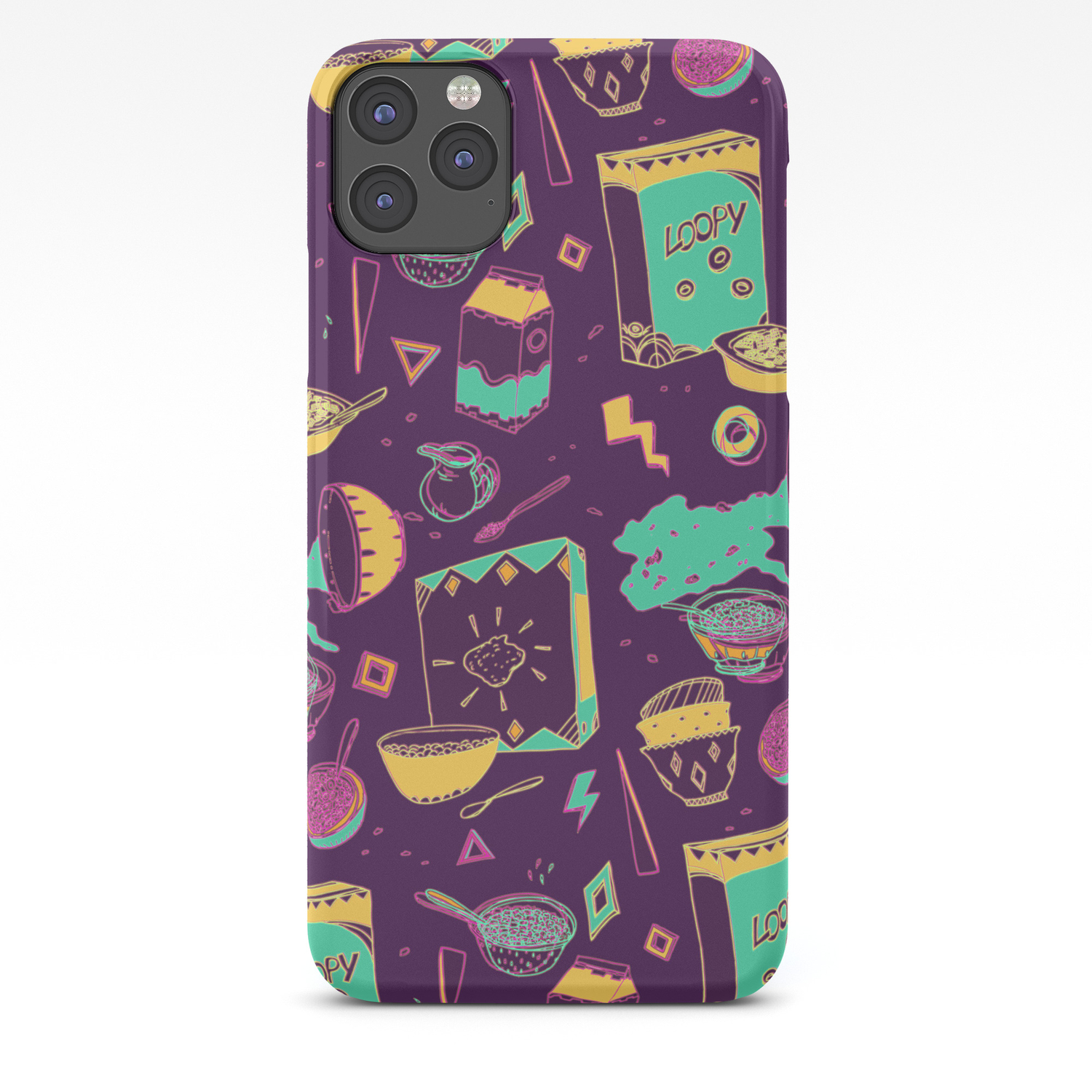 Cerealously Loopy Iphone Case By Minniemorrisart Society6