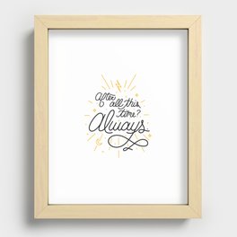 Lettering - After all this time Recessed Framed Print