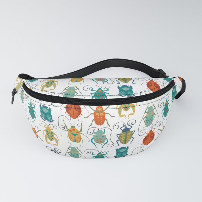 Beetles Folk Art Fanny Pack