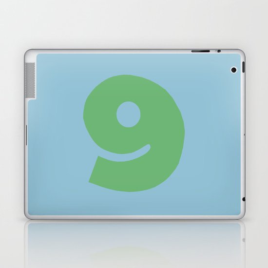 Number 9 Laptop & iPad Skin