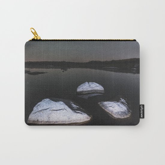 Boulders in Black Carry-All Pouch