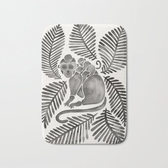 Monkey Cuddles – Black Palette Bath Mat