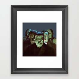 Famous Monsters Gang Framed Art Print