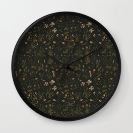 Old World Florals Wall Clock