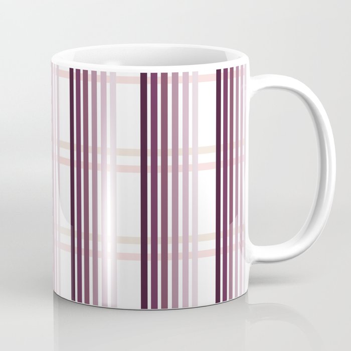 Purple and pink vertical stripes Coffee Mug