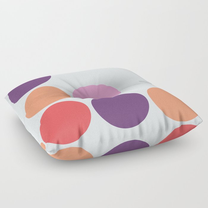 Anak - Classic Colorful Minimal Retro Summer Dots Floor Pillow