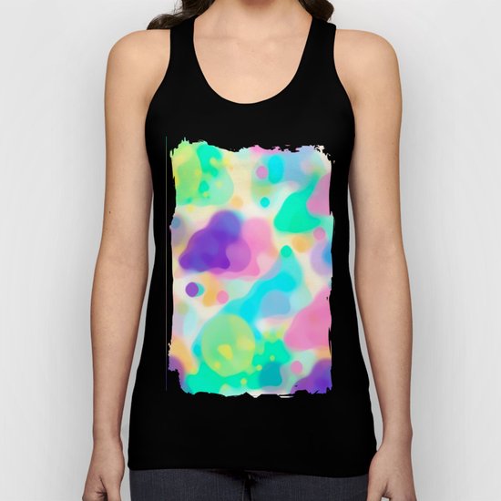 Watercolor splashes abstract Unisex Tank Top