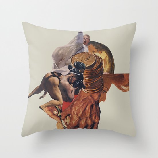 Blind Exodus Throw Pillow