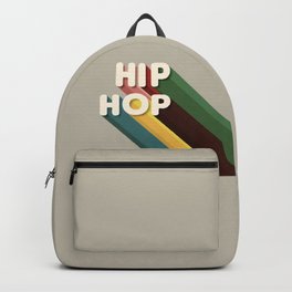HIP HOP - retro typography Backpack