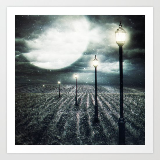 Owl Light Art Print