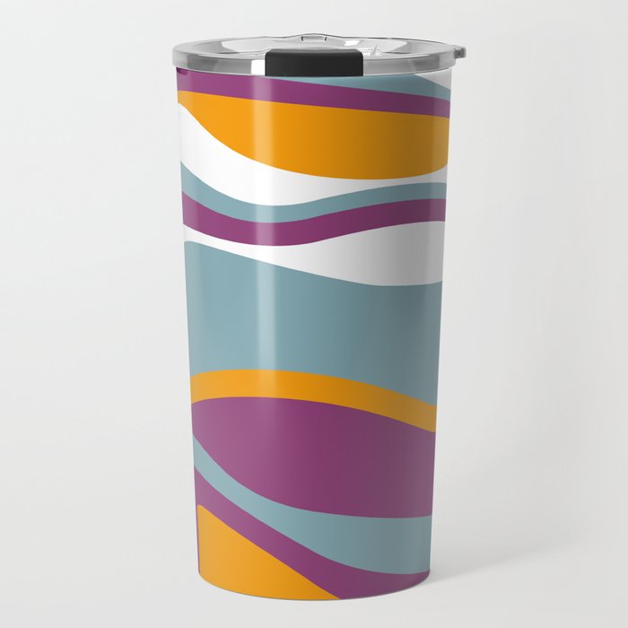 Pesto Blue, purple and orange Travel Mug