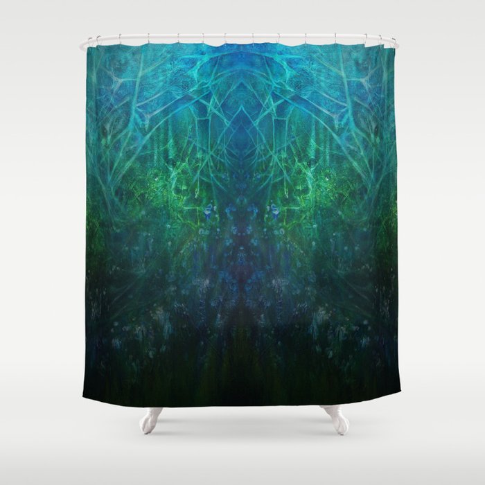 Abstract Fantasy Woods V3 Shower Curtain
