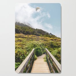 Clouds Over the Cliffs | Oregon Coast | Travel Photography Cutting Board