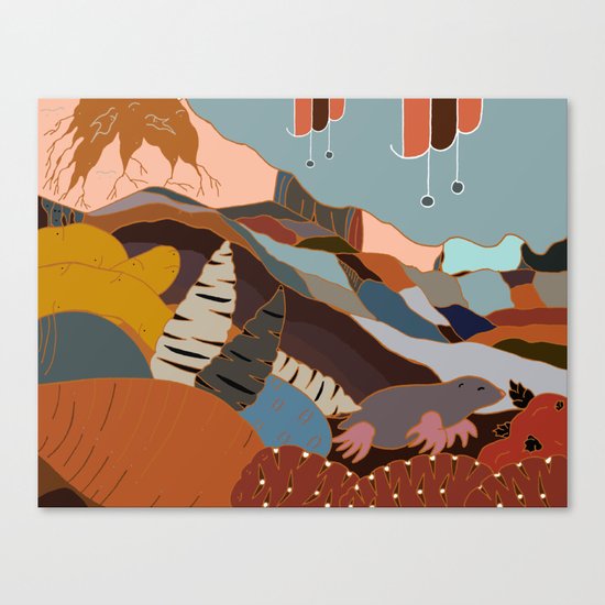 the joy of being Six-feet-under Canvas Print
