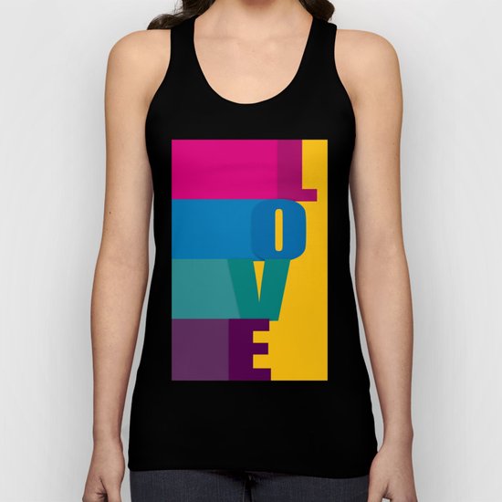 The love is colorful Unisex Tank Top