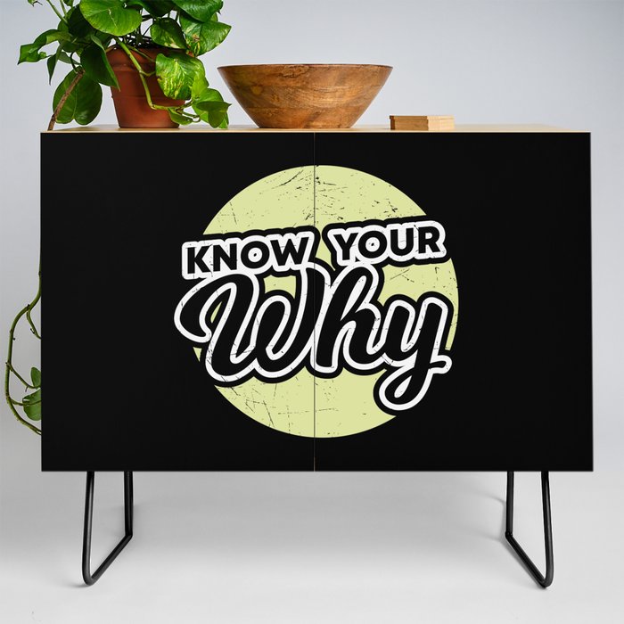 Know Your Why Credenza