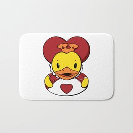 Queen of Hearts Rubber Duck Bath Mat | Graphicdesign, Duck, Toy, Rubberducky, Bathduck, Duckie, Bathtoy, Yellowduck, Rubberduckie, Queen 
