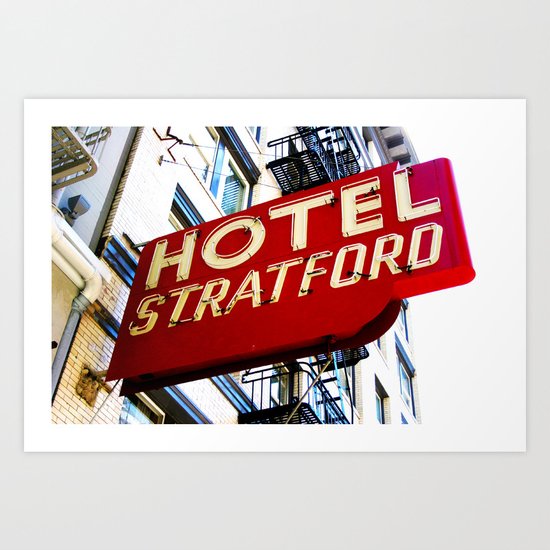 Hotel Stratford Art Print