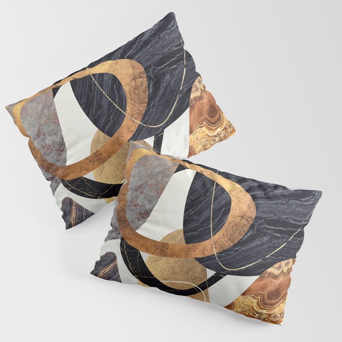 Abstract Pebbles III Pillow Sham