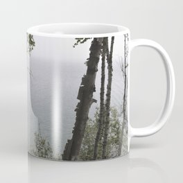 Lake through trees Coffee Mug