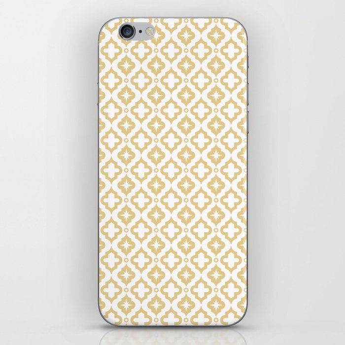 Tan Ornamental Arabic Pattern iPhone Skin