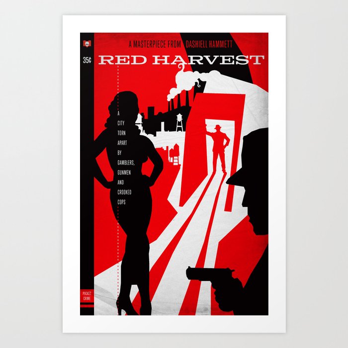Hardboiled :: Red Harvest :: Dashiell Hammett Art Print