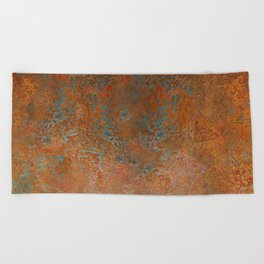 Vintage Rust Copper Beach Towel