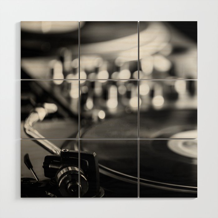 dj turntable record music aesthetic close up elegant mood art