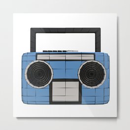 Stylized Radio Metal Print