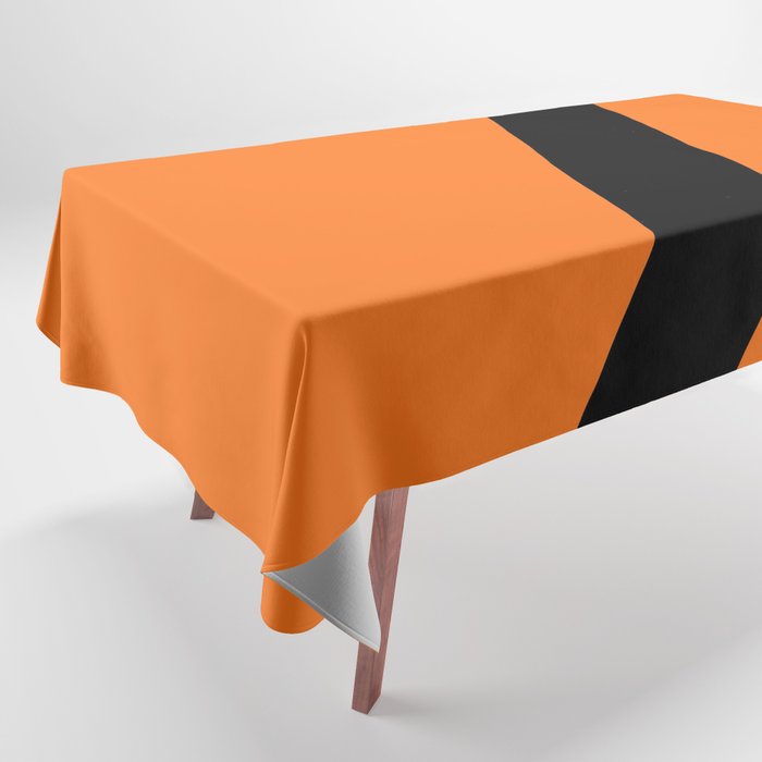 Number 7 (Black & Orange) Tablecloth