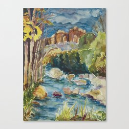 Red Rock Crossing Canvas Print