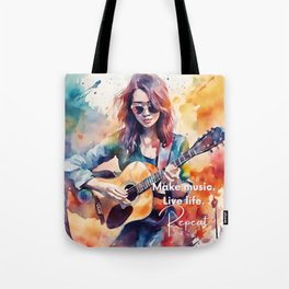 Creative Woman Musician 1 Tote Bag