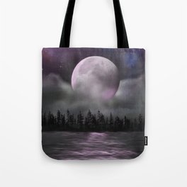 Moonrise Over the Bay Tote Bag