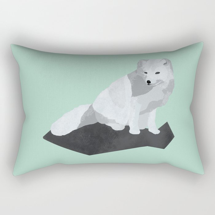 Arctic Fox Rectangular Pillow