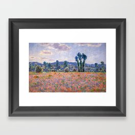 Claude Monet - Poppy Field Framed Art Print