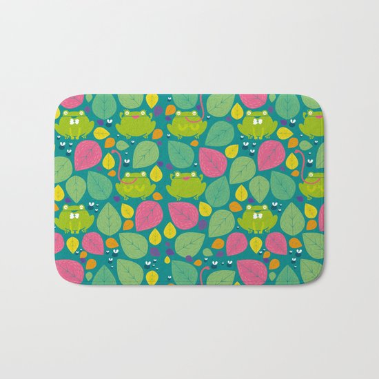 Frogs pattern Bath Mat
