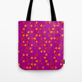 Scatter Dots in Hot Fuchsia Tote Bag