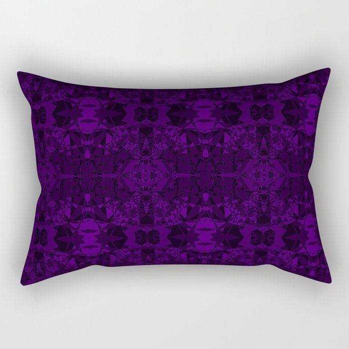 Purple Fracture Rectangular Pillow