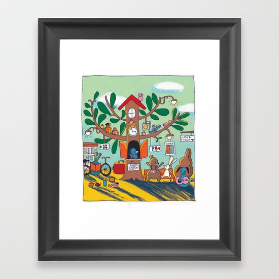 going somewhere! Framed Art Print