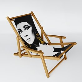 black & gold Cleo Sling Chair